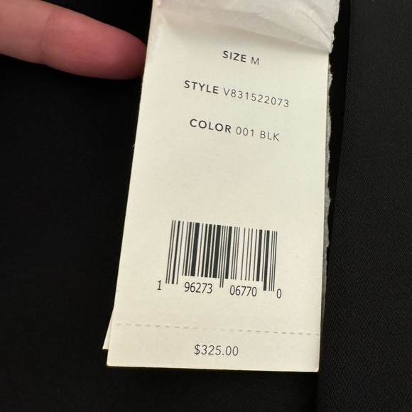 NWT VINCE BLACK PANTS Size M org $325 - Picture 3 of 4